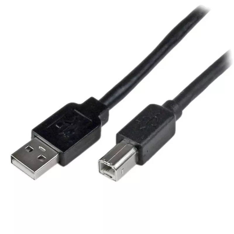 StarTech.com cavo attivo USB 2.0 A a B da 20 m, cavo USB lungo, cavo USB per stampante, 1x USB A (M), 1x USB B (M), nero