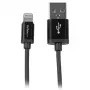 StarTech.com cavo USB a Lightning da 1 m – cavo di ricarica per iPhone/iPad/iPod – cavo Lightning a USB ad alta velocità – certificato Apple MFi – nero