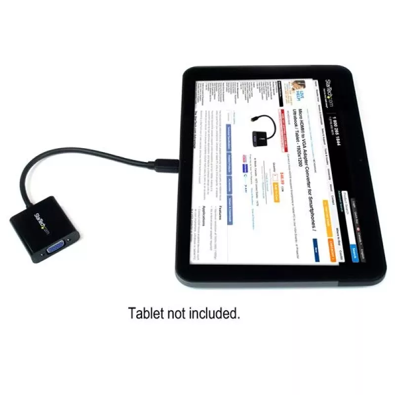 StarTech.com adattatore convertitore Micro HDMI a VGA per smartphone / ultrabook / tablet – 1920x1080