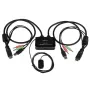 StarTech.com switch KVM a cavo USB HDMI a 2 porte con audio e interruttore remoto – alimentato via USB