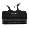 StarTech.com switch KVM a cavo USB HDMI a 2 porte con audio e interruttore remoto – alimentato via USB