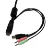 StarTech.com switch KVM a cavo USB HDMI a 2 porte con audio e interruttore remoto – alimentato via USB