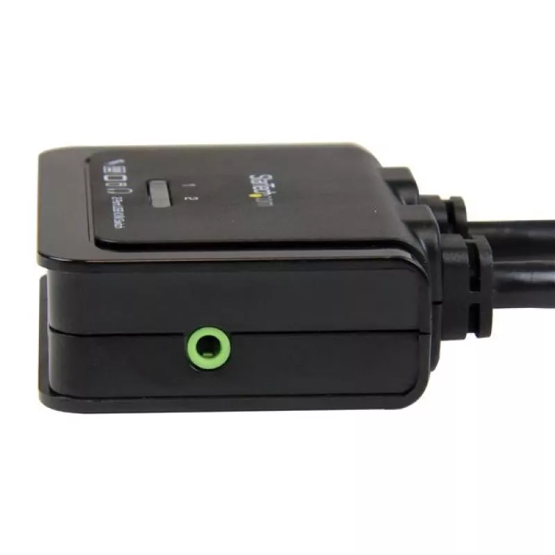 StarTech.com switch KVM a cavo USB HDMI a 2 porte con audio e interruttore remoto – alimentato via USB
