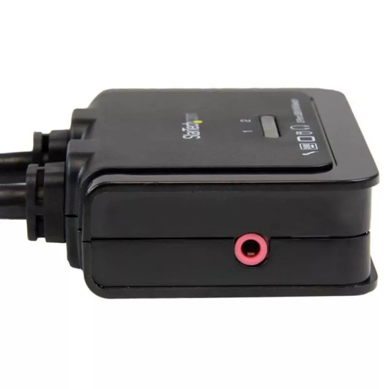 StarTech.com switch KVM a cavo USB HDMI a 2 porte con audio e interruttore remoto – alimentato via USB