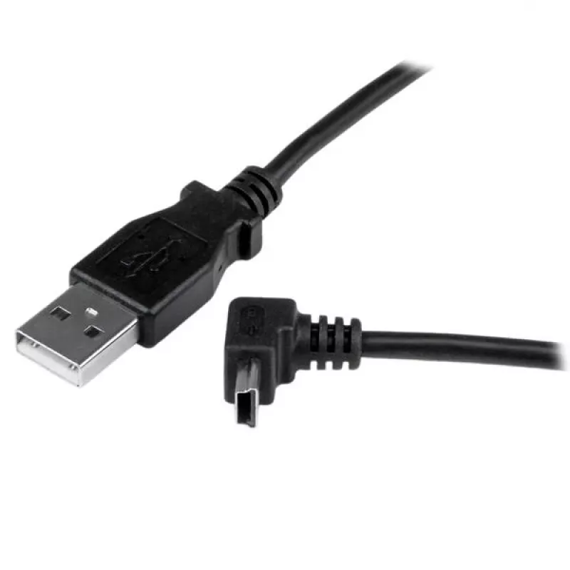 StarTech.com cavo Mini-USB da 1 m – A a Mini-B ad angolo verso l'alto, 1 m, USB A, Mini-USB B, USB 2.0, maschio/maschio, nero