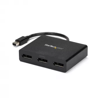 StarTech.com adattatore multi-monitor a 3 porte – hub MST Mini DisplayPort a DisplayPort, doppio 4K 30Hz e 1x 1080p – splitter video per modalità desktop estesa solo su Windows – mDP 1.2 a 3x DP