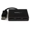 StarTech.com adattatore multi monitor a 3 porte – hub MST DisplayPort 1.2 a doppio 4K 30 Hz e 1x 1080p – splitter video per modalità desktop estesa solo su PC Windows – DP a 3x monitor DP