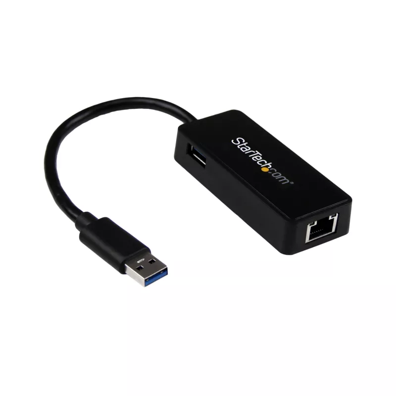 StarTech.com adattatore di rete USB 3.0 a Gigabit Ethernet NIC con porta USB – nero
