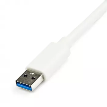 StarTech.com adattatore di rete USB 3.0 a Gigabit Ethernet NIC con porta USB – bianco