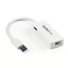 StarTech.com adattatore di rete USB 3.0 a Gigabit Ethernet NIC con porta USB – bianco
