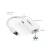 StarTech.com adattatore di rete USB 3.0 a Gigabit Ethernet NIC con porta USB – bianco