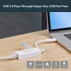 StarTech.com adattatore di rete USB 3.0 a Gigabit Ethernet NIC con porta USB – bianco