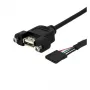 StarTech.com cavo USB per montaggio a pannello da 3 ft – cavo USB A a header scheda madre F/F