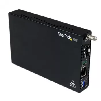 StarTech.com convertitore di media Gigabit Ethernet in fibra ottica con slot SFP aperto