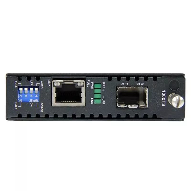 StarTech.com convertitore di media Gigabit Ethernet in fibra ottica con slot SFP aperto