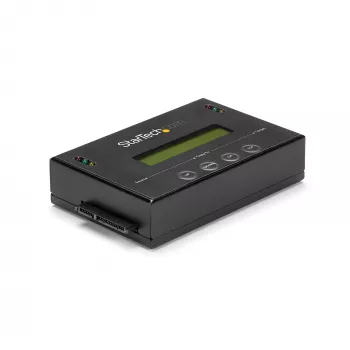 StarTech.com duplicatore e cancellatore di dischi fisso standalone 1:1, clonatore e cancellatore SATA HDD/SSD, display LCD, conforme TAA, indipendente dal sistema operativo