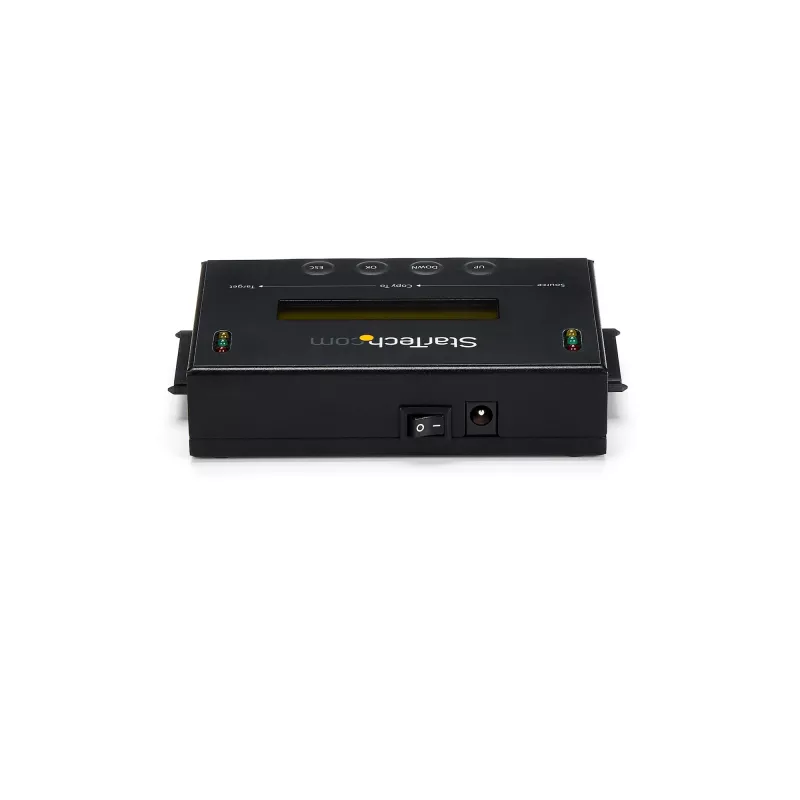 StarTech.com duplicatore e cancellatore di dischi fisso standalone 1:1, clonatore e cancellatore SATA HDD/SSD, display LCD, conforme TAA, indipendente dal sistema operativo