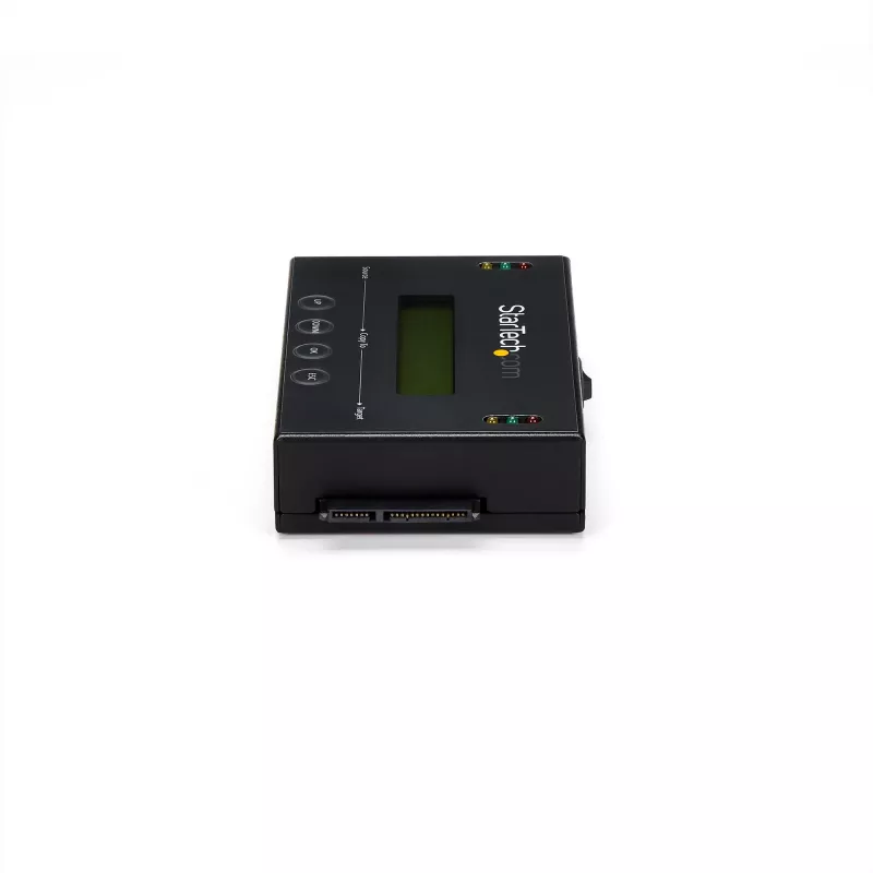 StarTech.com duplicatore e cancellatore di dischi fisso standalone 1:1, clonatore e cancellatore SATA HDD/SSD, display LCD, conforme TAA, indipendente dal sistema operativo