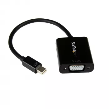 StarTech.com adattatore Mini DisplayPort a VGA – convertitore attivo Mini DP a VGA – video 1080p – da mDP o Thunderbolt 1/2 Mac/PC a monitor/proiettore/display VGA – dongle mDP 1.2 a VGA – nero