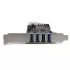 StarTech.com scheda adattatore PCI Express (PCIe) 4 porte SuperSpeed USB 3.0 con 2 canali dedicati da 5 Gbit/s – UASP – alimentazione SATA / LP4