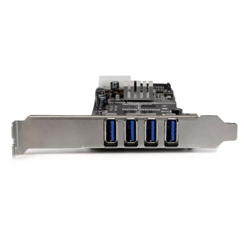 StarTech.com scheda adattatore PCI Express (PCIe) 4 porte SuperSpeed USB 3.0 con 2 canali dedicati da 5 Gbit/s – UASP – alimentazione SATA / LP4