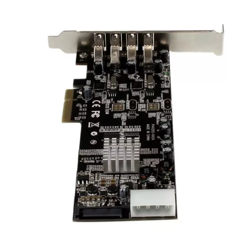 StarTech.com scheda adattatore PCI Express (PCIe) 4 porte SuperSpeed USB 3.0 con 2 canali dedicati da 5 Gbit/s – UASP – alimentazione SATA / LP4