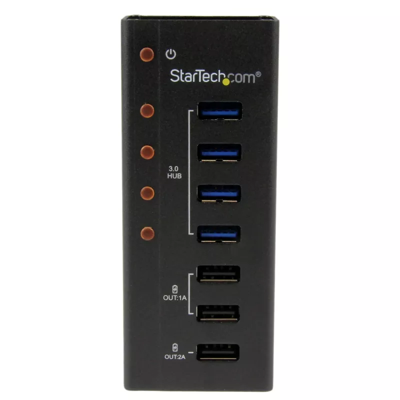 StarTech.com hub USB 3.0 a 4 porte più 3 porte USB dedicate alla ricarica…