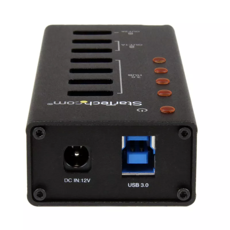 StarTech.com hub USB 3.0 a 4 porte più 3 porte USB dedicate alla ricarica…