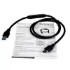 StarTech.com cavo adattatore USB 3.0 a eSATA per HDD / SSD / ODD – cavo adattatore eSATA per hard disk a USB 3.0 da 0,9 m – SATA 6 Gbit/s