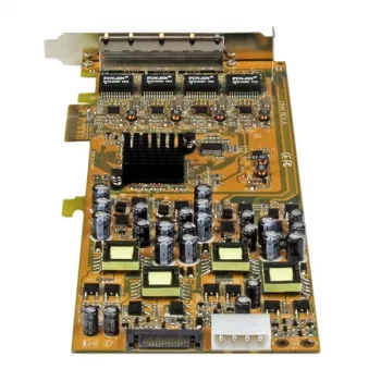 StarTech.com Scheda di rete PCIe Gigabit Power over Ethernet a 4 porte – NIC PCI Express PSE / PoE – TAA