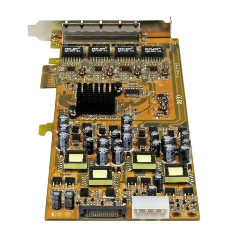 StarTech.com Scheda di rete PCIe Gigabit Power over Ethernet a 4 porte – NIC PCI Express PSE / PoE – TAA
