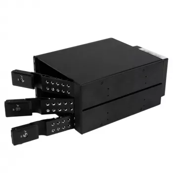 StarTech.com Backplane mobile trayless hot-swap in alluminio a 3 vani per SAS II/SATA III da 3,5 pollici – HDD 6 Gbps