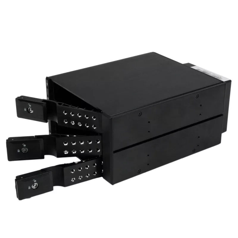StarTech.com Backplane mobile trayless hot-swap in alluminio a 3 vani per SAS II/SATA III da 3,5 pollici – HDD 6 Gbps