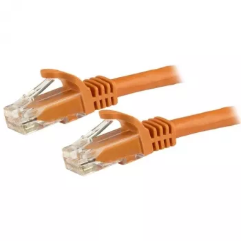 StarTech.com Cavo Ethernet CAT6 da 5 m – Cavo Gigabit Ethernet CAT 6 arancione – Cavo di rete/patch RJ45 UTP 250MHz 100W PoE senza linguetta con scarico di trazione, testato singolarmente