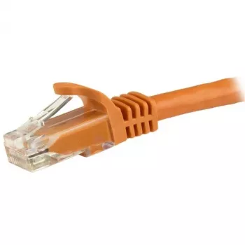 StarTech.com Cavo Ethernet CAT6 da 5 m – Cavo Gigabit Ethernet CAT 6 arancione – Cavo di rete/patch RJ45 UTP 250MHz 100W PoE senza linguetta con scarico di trazione, testato singolarmente