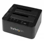 StarTech.com Duplicatore di dischi dual bay, clonatore/copiatore standalone USB 3.0 (5 Gbit/s) / eSATA a SATA III HDD/SSD da 2,5/3,5 pollici, docking station per disco fisso, clonatore di dischi