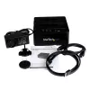 StarTech.com Duplicatore di dischi dual bay, clonatore/copiatore standalone USB 3.0 (5 Gbit/s) / eSATA a SATA III HDD/SSD da 2,5/3,5 pollici, docking station per disco fisso, clonatore di dischi