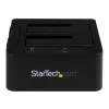 StarTech.com Docking station per disco fisso dual-bay USB 3.0 / eSATA a SATA, dock per disco fisso USB, docking station esterna per SSD/HDD SATA I/II/III da 2,5/3,5
