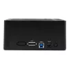 StarTech.com Docking station per disco fisso dual-bay USB 3.0 / eSATA a SATA, dock per disco fisso USB, docking station esterna per SSD/HDD SATA I/II/III da 2,5/3,5