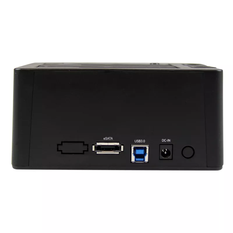 StarTech.com Docking station per disco fisso dual-bay USB 3.0 / eSATA a SATA, dock per disco fisso USB, docking station esterna per SSD/HDD SATA I/II/III da 2,5/3,5