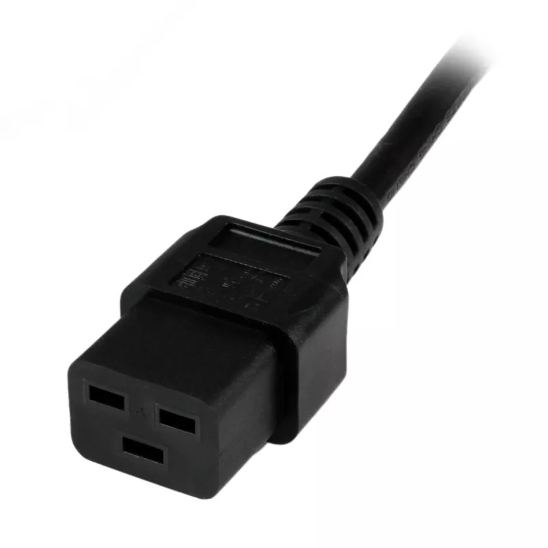 StarTech.com Cavo di alimentazione per computer da 2m (6ft), 16AWG, EU Schuko a C19, 16A 250V, cavo di rete AC sostitutivo nero, cavo di alimentazione per stampante, cavo di alimentazione per PC, cavo di alimentazione per monitor – certificato UL