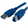StarTech.com Cavo SuperSpeed USB 3.0 A a B da 1m - M/M, 1 m, USB A, USB B, USB 3.2 Gen 1 (3.1 Gen 1), maschio/maschio, blu