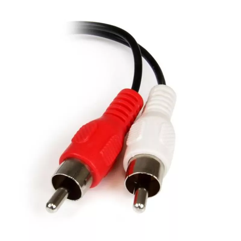StarTech.com Cavo audio stereo da 15 cm – connettore femmina jack 3,5 mm a 2x connettore maschio RCA