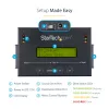 StarTech.com Duplicatore di dischi standalone 1:1 con Disk Image Manager per backup e ripristino, memorizza più immagini disco su un'unità SATA da 2,5/3,5 pollici, clonatore HDD/SSD, nessun PC necessario