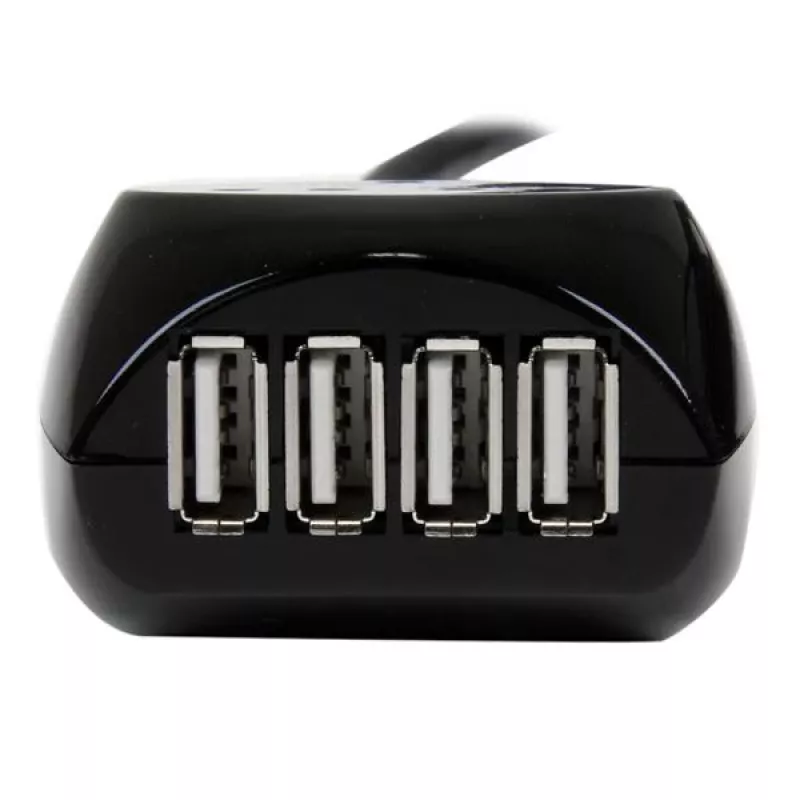 StarTech.com Cavo USB 2.0 attivo da 15 m con hub a 4 porte, USB 2.0, 480 Mbit/s, nero, 15 m, 110 – 240 V, 5 V