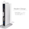 StarTech.com Docking station USB 3.0 dual-monitor con DVI e supporto verticale