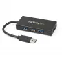 StarTech.com Hub USB 3.0 portatile a 3 porte con Gigabit Ethernet - Alluminio con cavo integrato~Hub USB 3.0 portatile a 3 porte con Gigabit Ethernet - 5 Gbit/s - Alluminio con cavo integrato