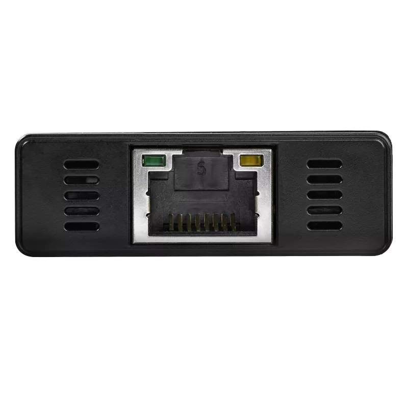 StarTech.com Hub USB 3.0 portatile a 3 porte con Gigabit Ethernet - Alluminio con cavo integrato~Hub USB 3.0 portatile a 3 porte con Gigabit Ethernet - 5 Gbit/s - Alluminio con cavo integrato