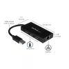 StarTech.com Hub USB 3.0 portatile a 3 porte con Gigabit Ethernet - Alluminio con cavo integrato~Hub USB 3.0 portatile a 3 porte con Gigabit Ethernet - 5 Gbit/s - Alluminio con cavo integrato
