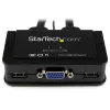 StarTech.com Switch KVM a cavo USB VGA a 2 porte – alimentato via USB con commutatore remoto